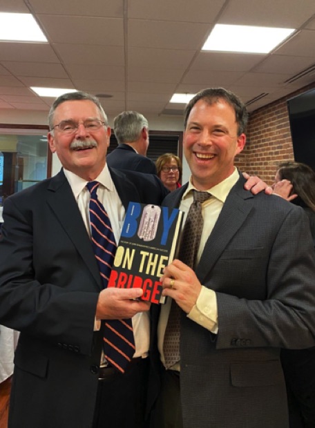 Author with Col. (RET) Joe Collins, PhD, CJCS Gen. Shali's former speechwriter, who offered up remarks.